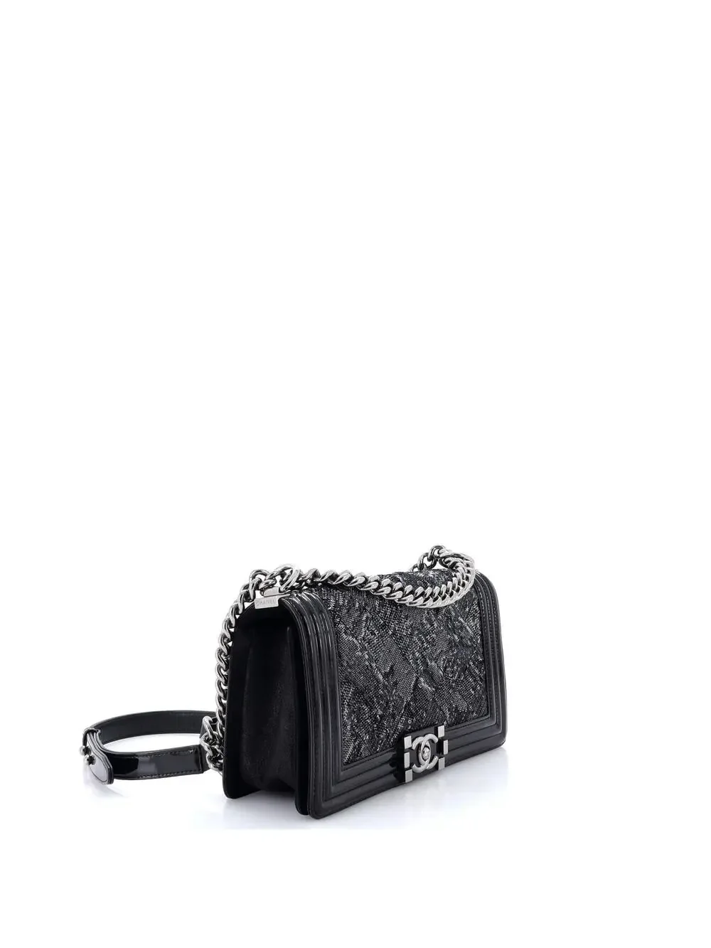 Chanel Boy Flap Bag Sequin With Patent #327307C43B